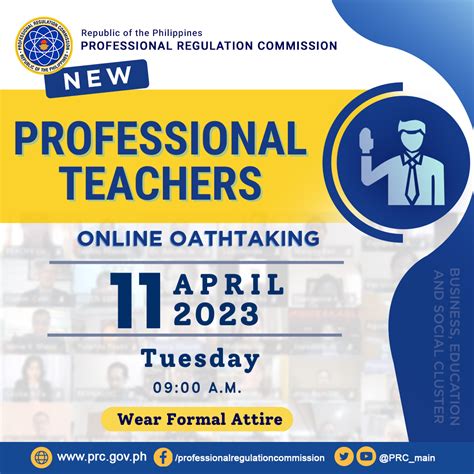Online Oathtaking of the New Professional Teachers.